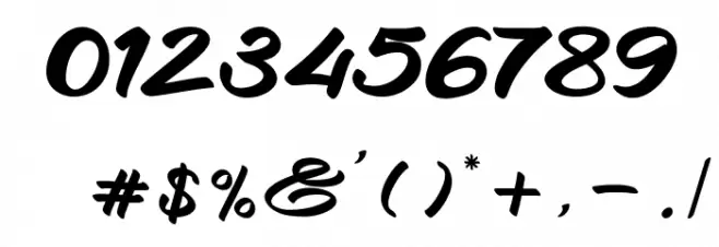 The Beach Boy Font OTHER CHARS