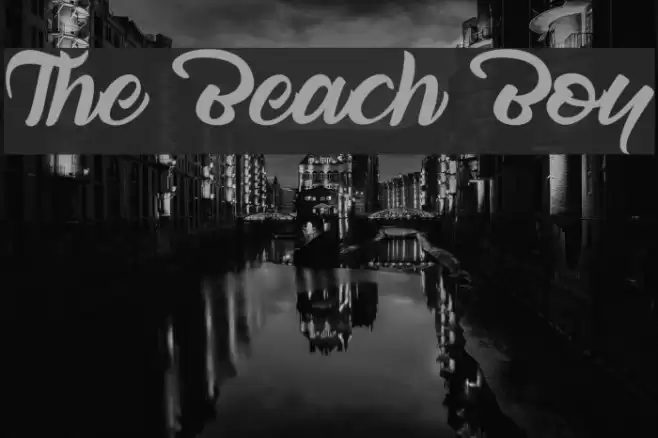 The Beach Boy Font examples