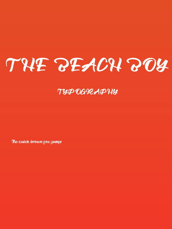 The Beach Boy Poster