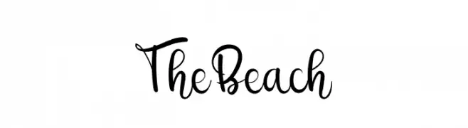 The Beach  Frei Schriftart Herunterladen