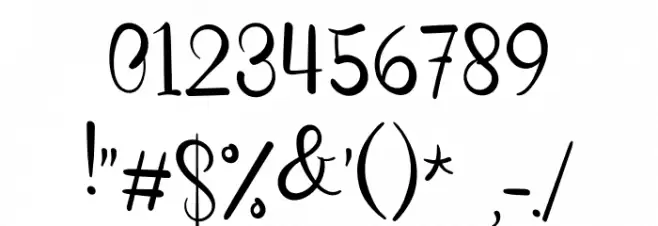 The Beach Font OTHER CHARS