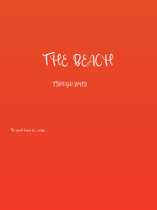 The Beach Poster