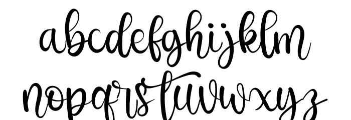 The Beach Font LOWERCASE
