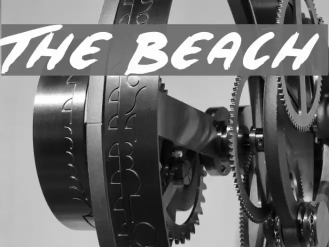 The Beach Font examples