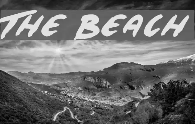The Beach Font examples