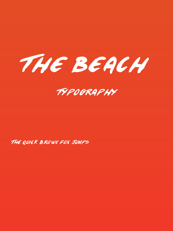 The Beach Poster