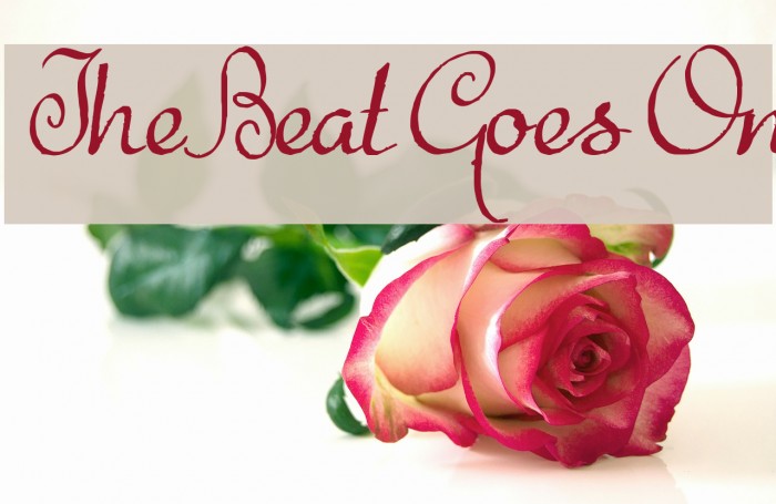 The Beat Goes On Font examples