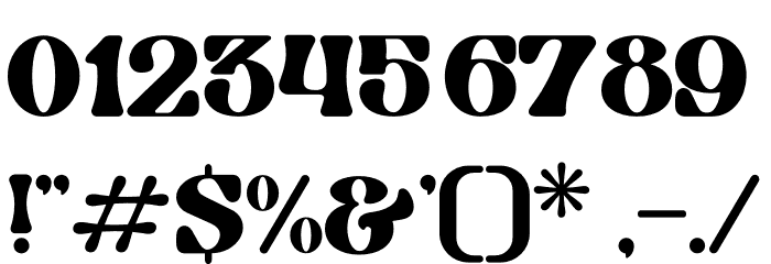 The Beatrik Font OTHER CHARS