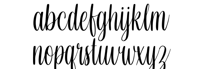 The Beautiful Secret Font LOWERCASE