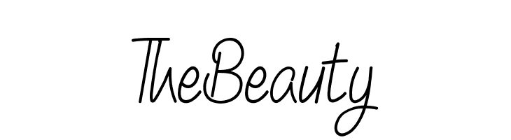 The Beauty  フリーフォントのダウンロード