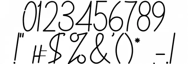 The Beauty Font OTHER CHARS