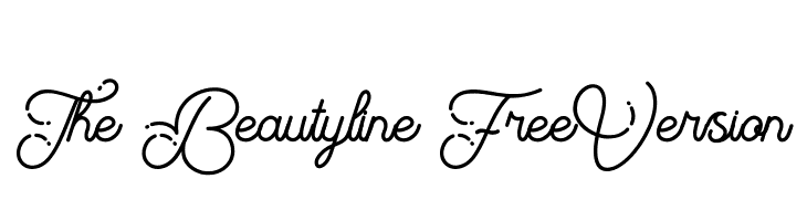 The Beautyline FreeVersion  font caratteri gratis