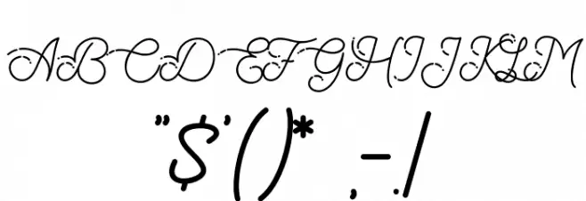 The Beautyline FreeVersion Font OTHER CHARS