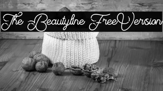 The Beautyline FreeVersion Font examples
