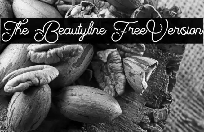The Beautyline FreeVersion Font examples