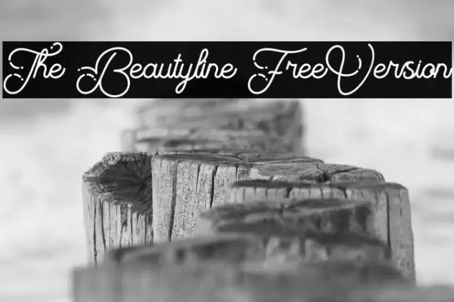 The Beautyline FreeVersion Font examples