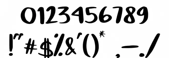 The Beelly Regular Font OTHER CHARS