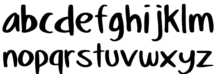 The Beelly Regular Font LOWERCASE