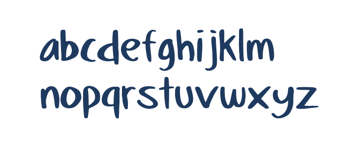 The Beelly Regular Lowercase