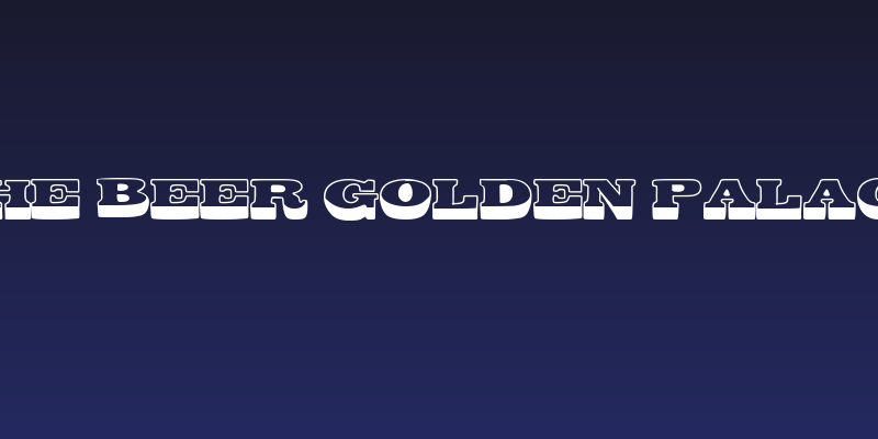 The Beer Golden Palace Social Header