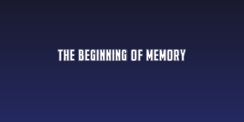 The Beginning Of Memory Social Header