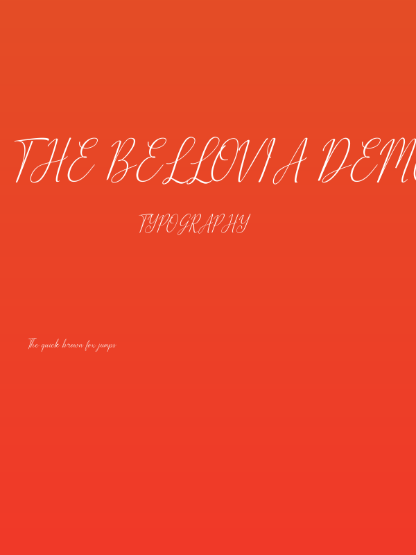 The Bellovia Demo Poster