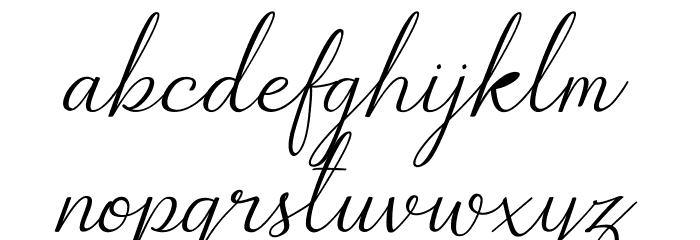 The Bellovia Demo Font LOWERCASE