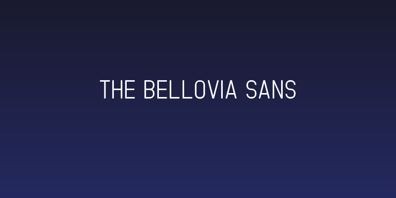 The Bellovia Sans Social Header