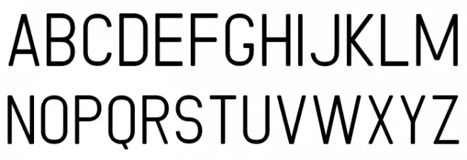 The Bellovia Sans Caratteri MINUSCOLO