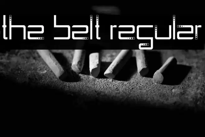 The Belt Regular Font examples
