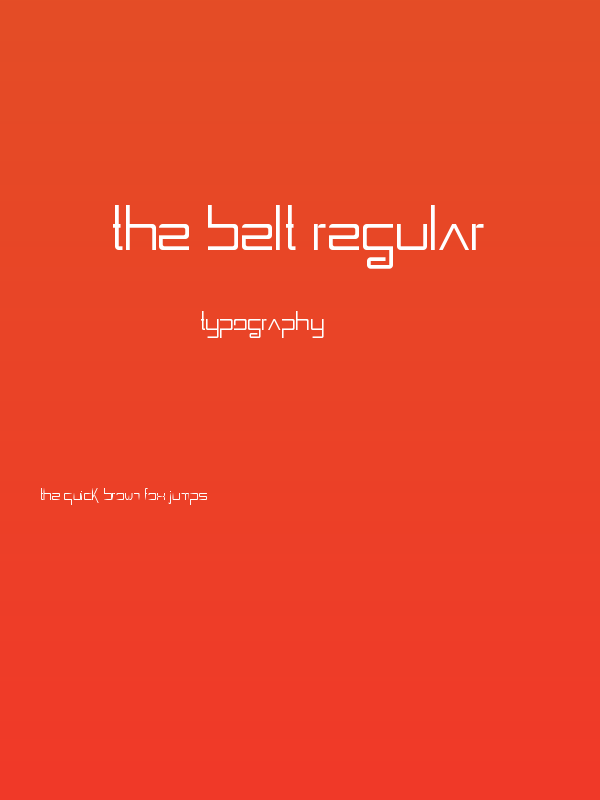 The Belt Regular Poster