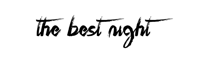 The Best Night  フリーフォントのダウンロード