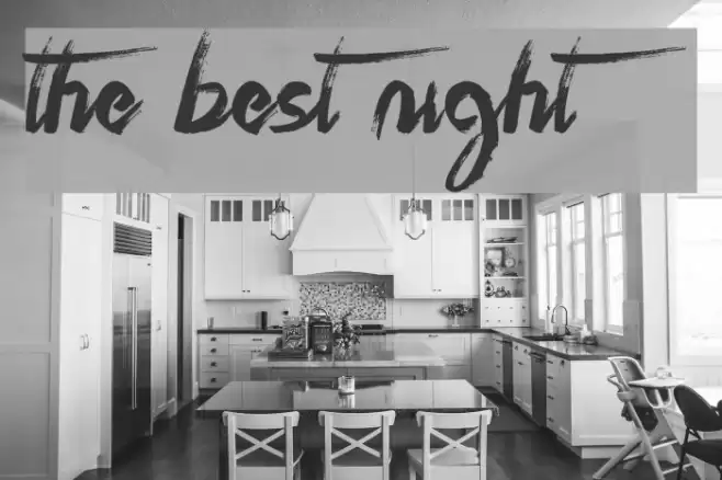 The Best Night Font examples