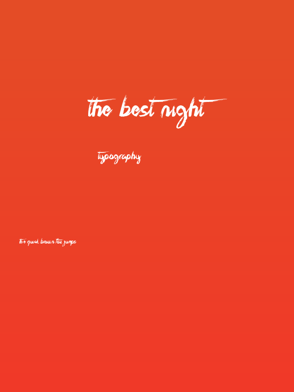 The Best Night Poster