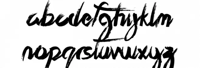 The Best Night Font LOWERCASE