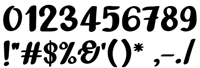 The Best Regular Font OTHER CHARS