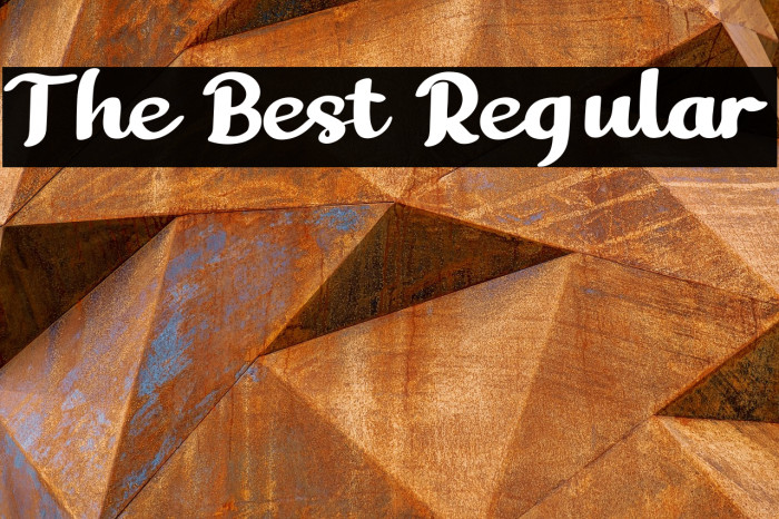 The Best Regular Example 3