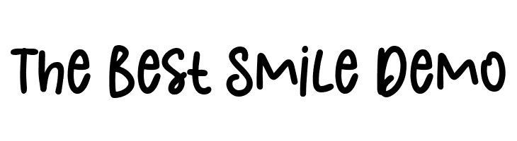 The Best Smile Demo  les polices de caractères gratuit tlcharger
