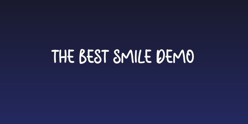The Best Smile Demo Social Header