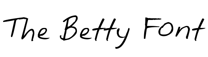 The Betty Font  नि: शुल्क फ़ॉन्ट्स डाउनलोड