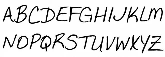The Betty Font फ़ॉन्ट अपरकेस