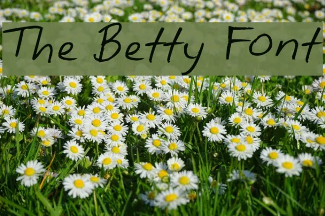 The Betty Font Example 1