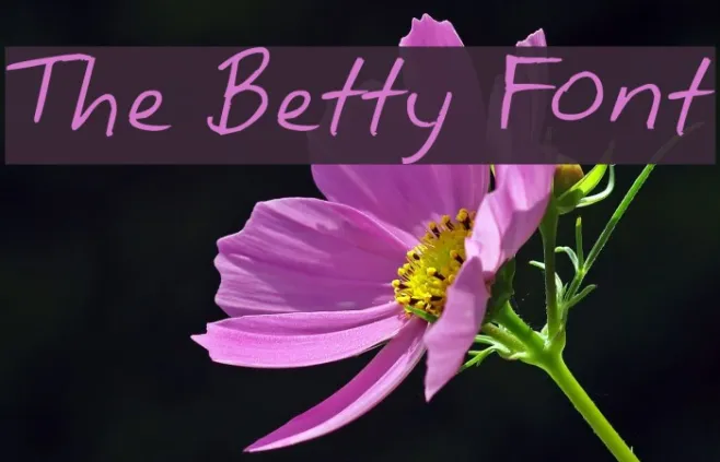 The Betty Font Example 2