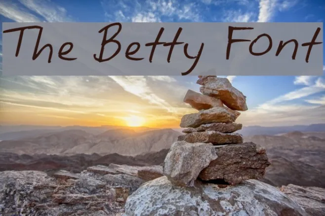 The Betty Font Example 3