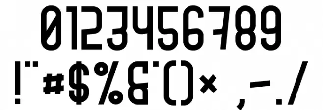 The Bewlay Br1 Font OTHER CHARS