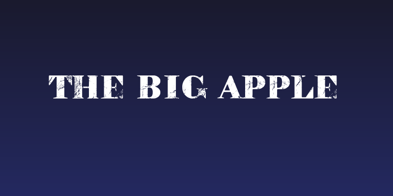 The Big Apple Social Header