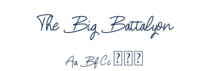 The Big Battalyon Font Preview