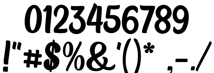 The Bigger The Better Font OTHER CHARS