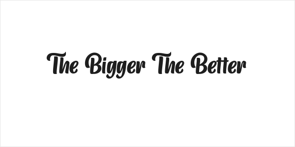 The Bigger The Better Logo