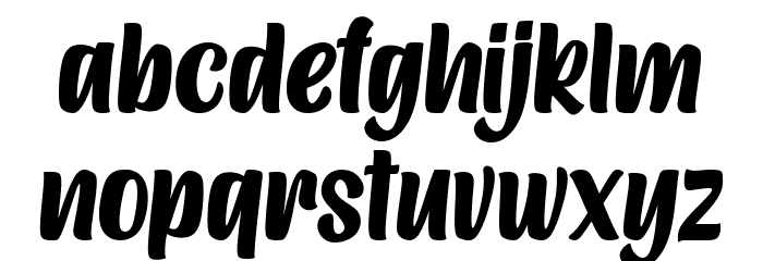 The Bigger The Better Font LOWERCASE